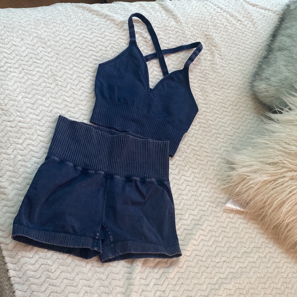 COPY - 🌺free people Good karma bra and biker short set - Picture 10 of 16